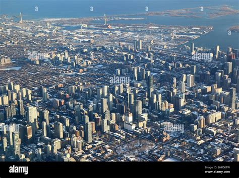 Toronto Canada Aerial View Stock Photo Alamy