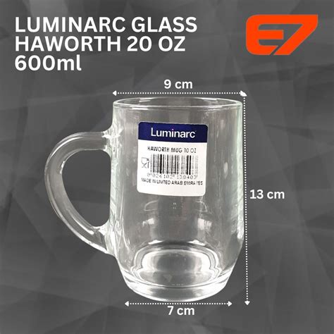 Jual Luminarc Gelas Kaca Haworth Mug Kaca 600ml 24pcs Dus Shopee