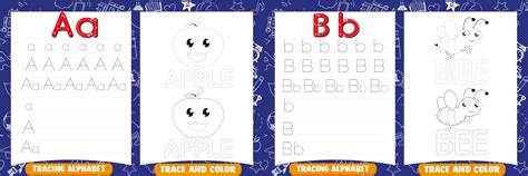 Alphabet Tracing Practice Letter A Z Handwriting Worksheet Uppercase