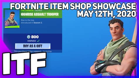 Fortnite Item Shop Rare Highrise Assault Trooper Is Back May 12th 2020 Fortnite Battle