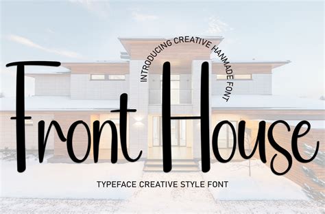 Front House Font By William Jhordy · Creative Fabrica