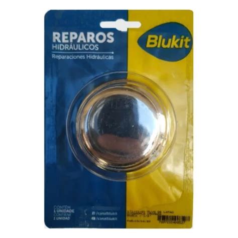 Acabamento Plug De Lat O C Canopla Cromada Rosca Blukit