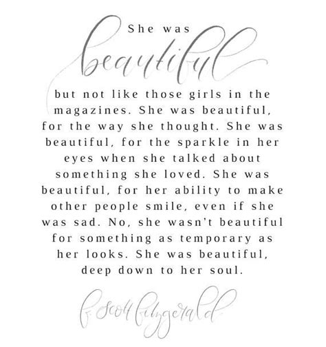 F Scott Fitzgerald Fitzgerald Quote She Was Beautiful Etsy She Is