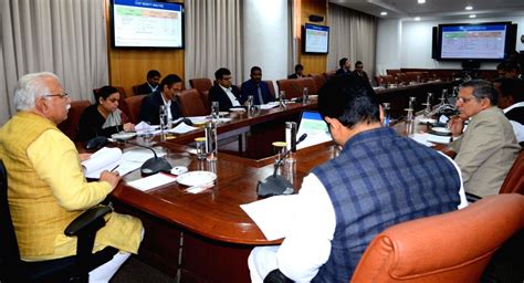 Haryana Cm Chairs 7th Meeting Of Haryana Enterprise Promotion Board