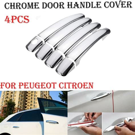 Cubierta de manija de puerta cromada para Citroën C4 C4 Picasso C6