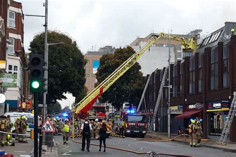 West Ealing fire: Roads closed after firefighters tackle blaze