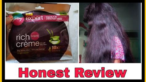 Godrej Expert Rich Creme Burgundy Hair Colour Demo Review👌 Hair