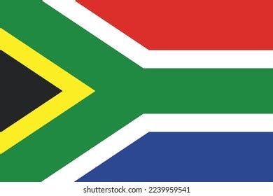 South African Flag Vector Illustration Design Stock Vector Royalty