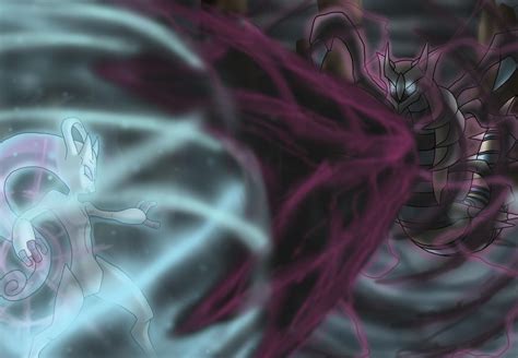 Mewtwo Vs Giratina By Eclipse4d On Deviantart