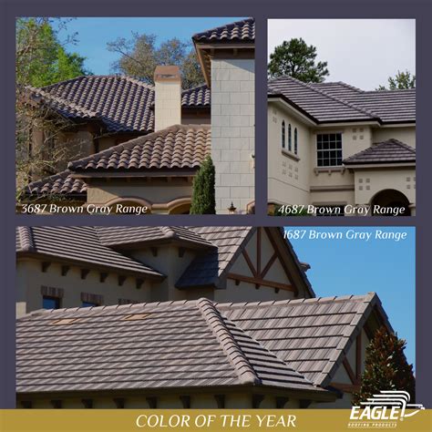 Concrete Roof Tiles Brown And Grey Gray Western Canada Great Plains