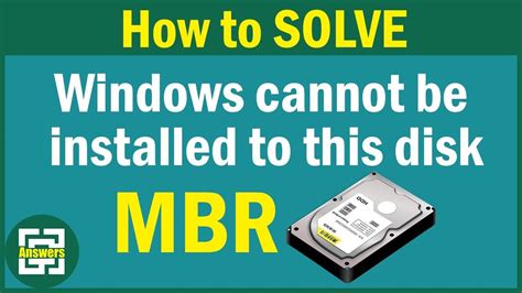 Solved Windows Cannot Be Installed To This Disk The Selected Disk Has