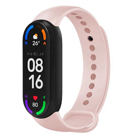 Opaska Pasek Silikonowy Do Xiaomi Mi Band Pudrowy R Vanfone