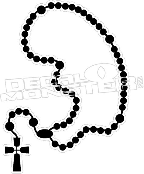 Rosary Religious Decal Sticker