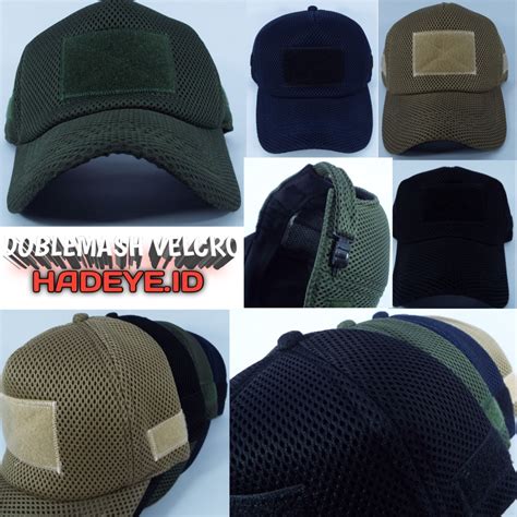 Jual Cod Topi Lapangan Mesh Velcro Tactical Termurah Topi