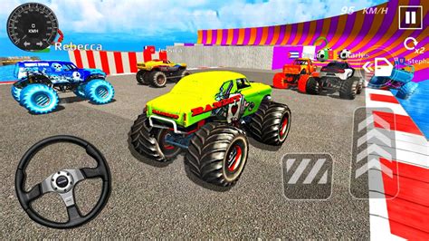 Monster Truck Mega Ramp Extreme Racing Impossible Gt Car Stunts