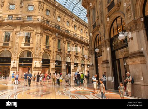 Shopping Centre In Milan Italy Stock Photo Alamy