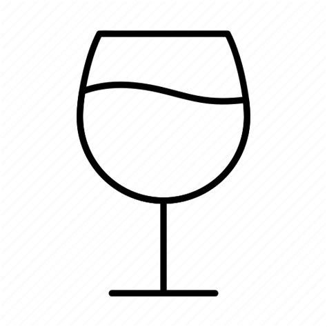 Alcohol Beverage Drink Glass Wine Icon