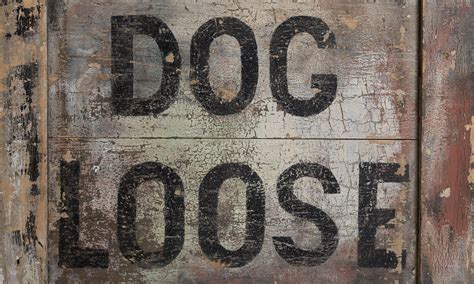 Dog Loose / Keep Out! Sign :: Obsolete