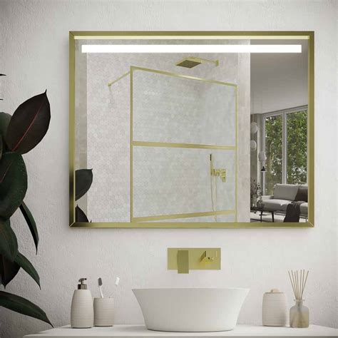 Specchio Da Bagno Con Cornice In Alluminio EVO Varie Finiture Luce