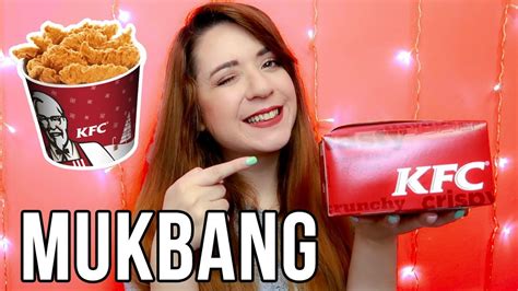 MUKBANG KFC Mighty Box Miss Madden YouTube