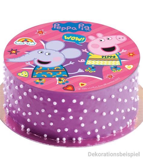 Peppa Wutz Film Comic Figuren Kindergeburtstag Pink Dots