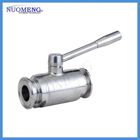 Din Sanitary Stainless Steel Ss304 Ss316l Clamped Straight Andnon Retenion Ball Valveandcontrol