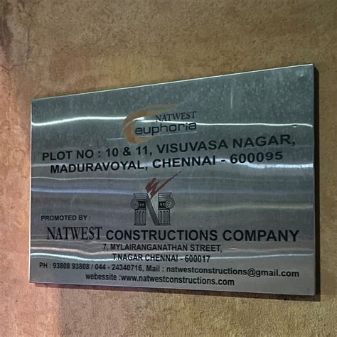 Rectangular Stainless Steel Sign Board For Outdoor At Rs 3500sq Ft In