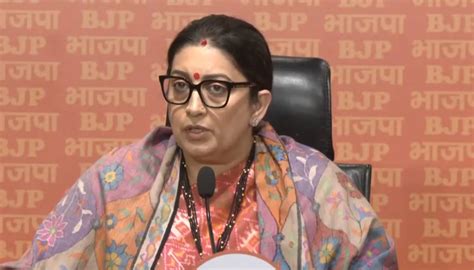 Sandeshkhali Violence Smriti Irani Vocal Against Mamata Banerjee Tmc