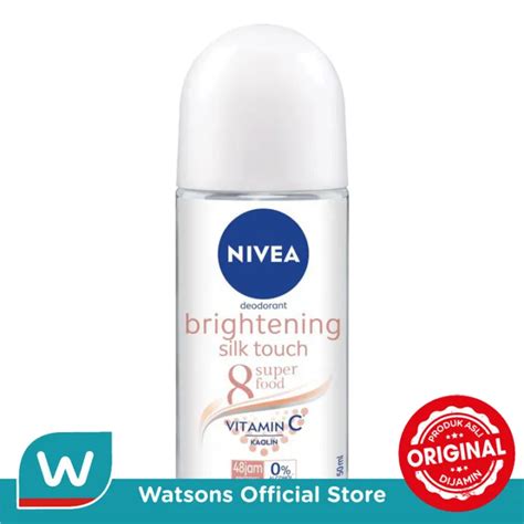 NIVEA Deodorant Roll On Brightening Silk Touch 50ml Lazada Indonesia