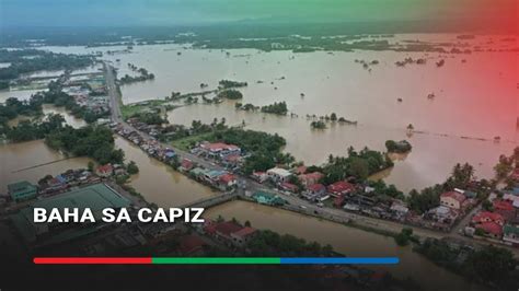 Libu Libong Residente Sa Lalawigan Ng Capiz Apektado Ng Baha Dahil Sa