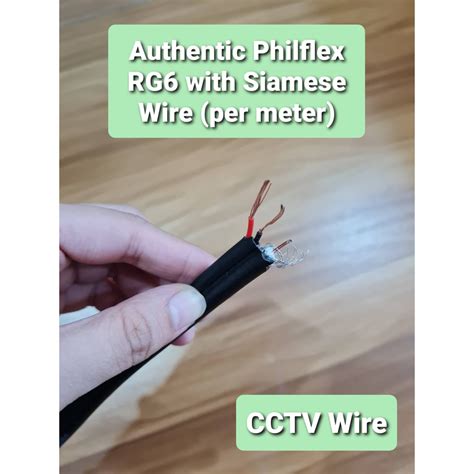 Philflex RG6 With Siamese Wire CCTV Wire Cable Video With Power