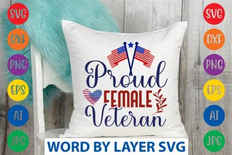 Proud Female Veteran Svg Cut File Graphic By Svgdesigncreator