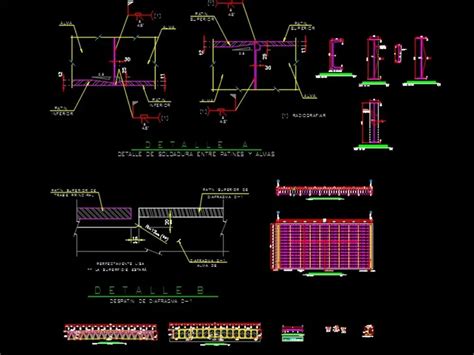 Plano Estructural De Puente Vehicular En Autocad Librer A Cad