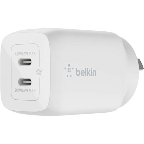 Belkin Boostup Charge Dual Usb C Gan Wall Charger W Jb Hi Fi