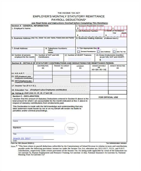 Free Printable Payroll Forms In Pdf Excel Ms Word