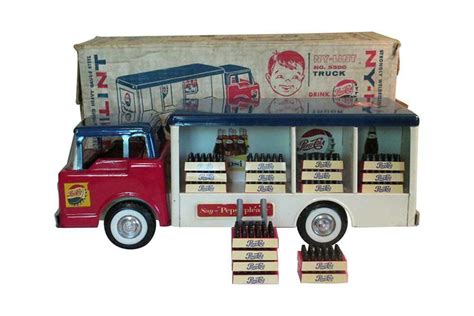 Scarce 1962 Ny Lint Toys Pepsi Cola Pressed Steel Delivery Tr