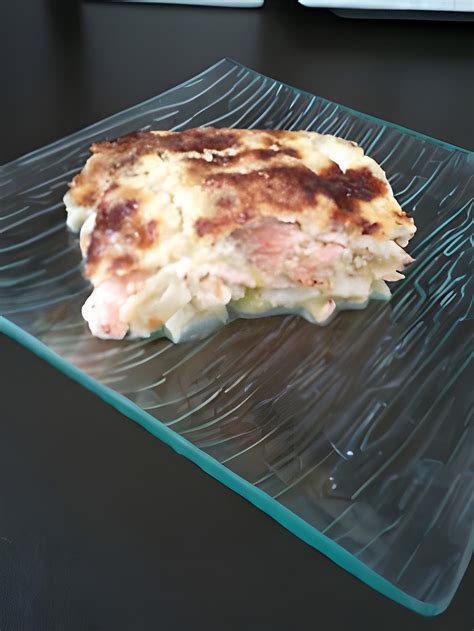 Recette De Gratin De Courgette Saumon Ravioles Du Dauphin