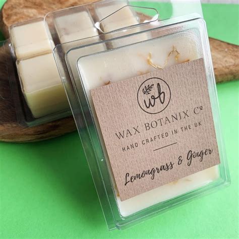 Lemongrass And Ginger Wax Snap Bar Wax Botanix Co