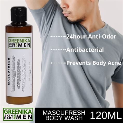 [ Anti Odor Body Wash ] Greenika For Men Mascufresh Body Wash Shower