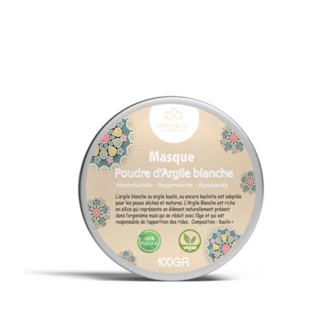 Masque Dargile Blanche G Sbdm Boutique Naturelle