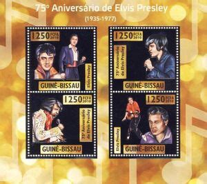 Stamp 75th Anniversary Of The Birth Of Elvis Presley Guinea Bissau