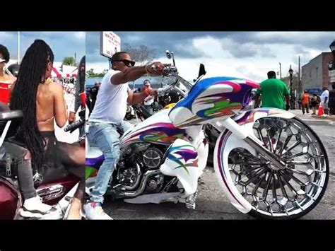 Incredible Bikes And Biker Girls Daytona Beach Black Bike Week Youtube