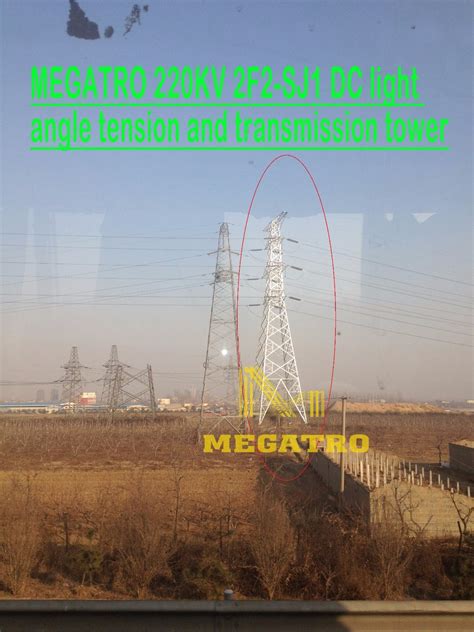 Megatro 220kv 2f2 Sj1 DC Light Angle Tension And Transmission Tower