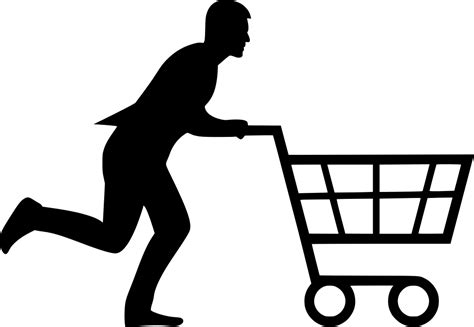 Svg Cart Shopping Man Free Svg Image And Icon Svg Silh