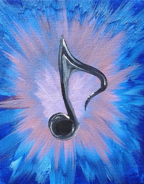 Music Note Canvas Painting at PaintingValley.com | Explore collection of Music Note Canvas Painting