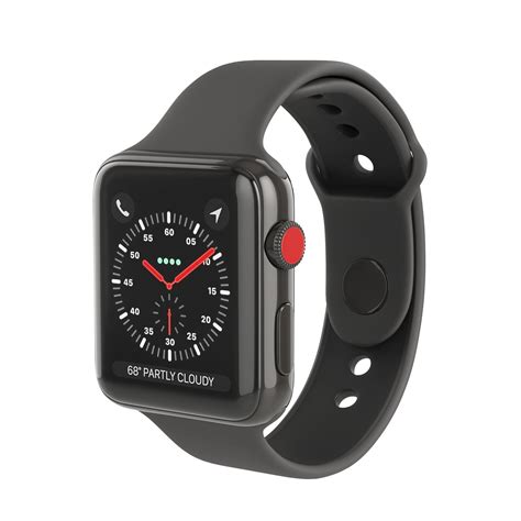 Apple Watch Edition Series 3 42mm with Sport Band Ceramic Black 3D ...