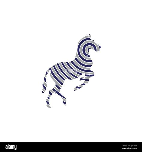 Zebra Logo Design Inspiration Zebra Logo On White Background Stock