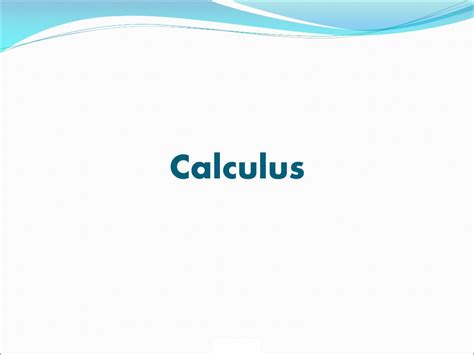 Ppt Calculus Powerpoint Presentation Free Download Id9731788