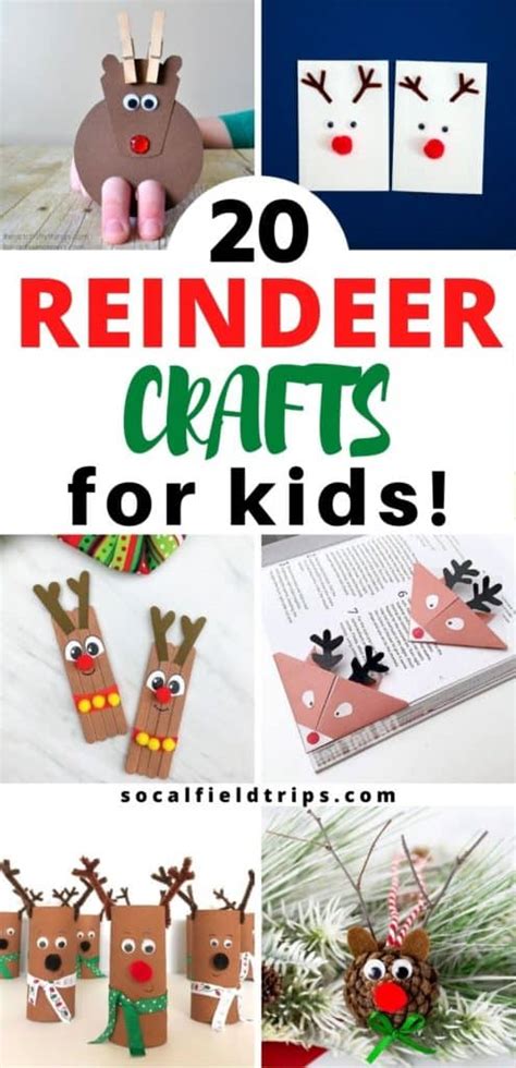 20 Easy Reindeer Crafts For Preschoolers Socal Field Trips