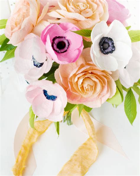 Diy Paper Flower Wedding Bouquet